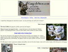 Tablet Screenshot of gargoylestore.com